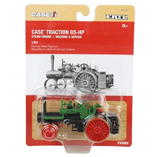ERTL tractor a escala 1:64 Case 65HP Steam Engine miniatura 6