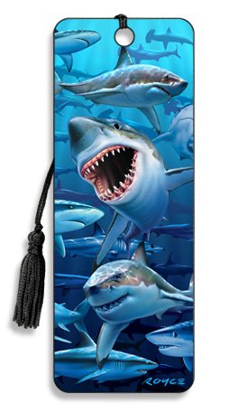 3D Shark Bookmark"Wish You Were Here" - By Artgame #TOP15