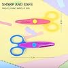 UCEC Craft Scissors Decorative Edge, Zig Zag, Kids Safety Design Pattern Scissors for Kids Toddler Adults, Crafting Scrapbooking Supplies for School, 6 Pack #5