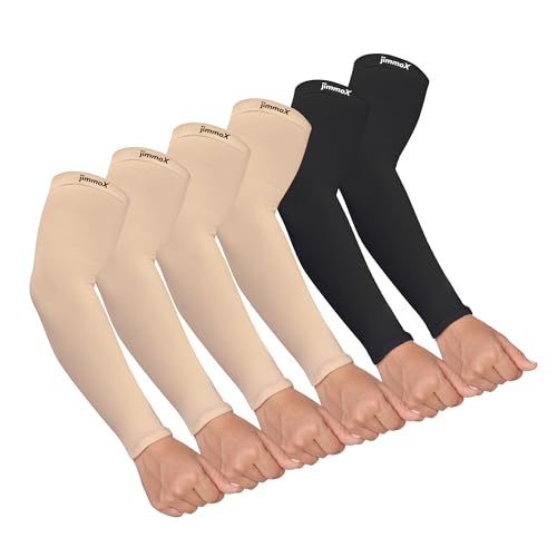Image of Arm Sleeves for Men & Women, Sun Protection & UV Compression Hand Sleeves for Cycling, Running, Outdoor Sports & Activities, Hand Cover for Bike Riding