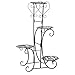 Produktbild GODNECE Blumentreppe 4 Ebenen, Blumentreppe Metall Retro Blumenständer für innen und außen, HBT: ca. 50 x 22 x 82cm