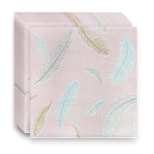 Image of CVD 3D PE Foam Self-Adhesive Wall Stickers | Pink Print Wallpaper for Home, Hotel, Living Room, Bedroom & Cafe | DIY Decorative Panel (70 x 70 cm, Approx. 5.8 Sq. Feet, 1 Piece)