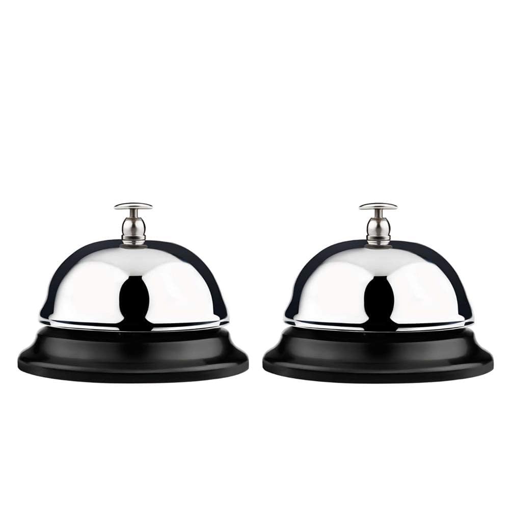 Pack of 2 Service Call Bell for Desk & Counter – 3.35" Stainless Steel Reception Bell, Durable, Corrosion-Resistant, for Home, Office, Hotel & School Use-image-14