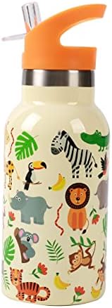 IDRINK® Revolutionary Kids Thermal Bottle, Double Walled, Stainless Steel, 350 ml Bottle Capacity (Animals)