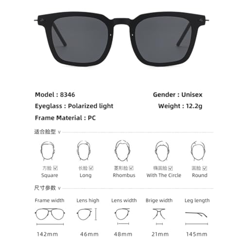 Lunettes de soleil légères vintage mixtes verres solaires rétro - 2