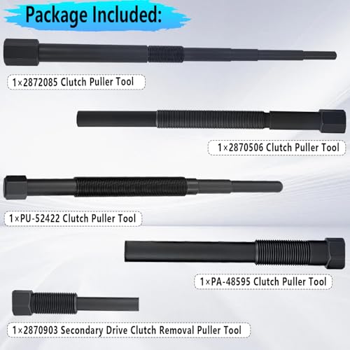 Image of 5 Pcs Clutch Puller Tool Kit & Secondary Clutch Puller for Polaris 2870506 2872085 PA-48595 PU52422 2870903 Fit for Polaris 1985-2024 Ranger RZR Sportsman General Scrambler