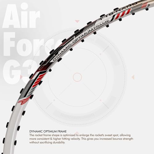 Image of Li-Ning Air Force G3 Badminton Racket with Full Cover | Max Tension : ≤30 lbs | Superlight Technology | Aerotec Beam | Dynamic Frame