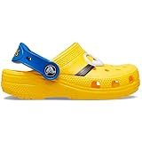 Crocs Uniseks - Dzieci Fl Classic Klapki, Żółty/Niebieski, 28/29 EU
