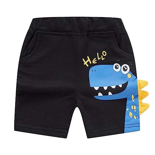 Moonker Toddler Boys Baggy Casual Shorts Kids Stretchy Breathable Dinosaur Prints Short Trousers Summer Boys 12
