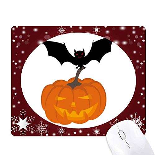 Tapis de souris citrouille d'halloween pour un bureau festif en hiver