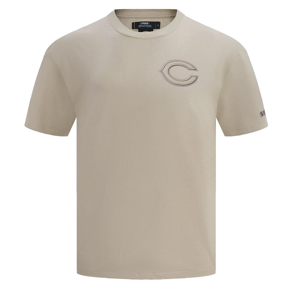 Pro Standard Mens NFL Chicago Bears Neutral Short Sleeve Tee Taupe S — image 1