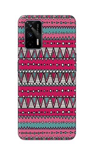 Image of Printed Hard Back Cover Case for Realme GT 5G Back Cover (Geometric Vintage Pattern) -1803
