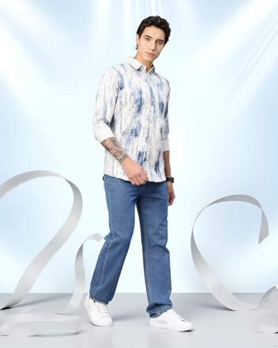 Image of Majestic Man Stylish Abstract Print Casual Shirt - Pure Cotton| Full Sleeve | Trendy & Comfortable