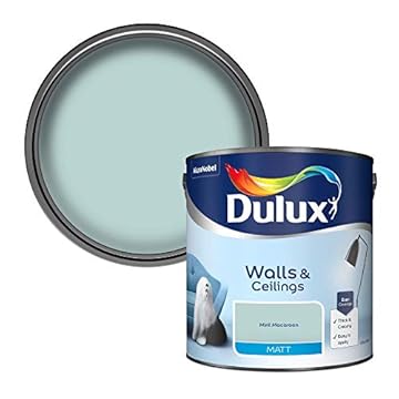 Dulux Matt Emulsion Paint For Walls And Ceilings - Mint Macaroon 2.5 Litres