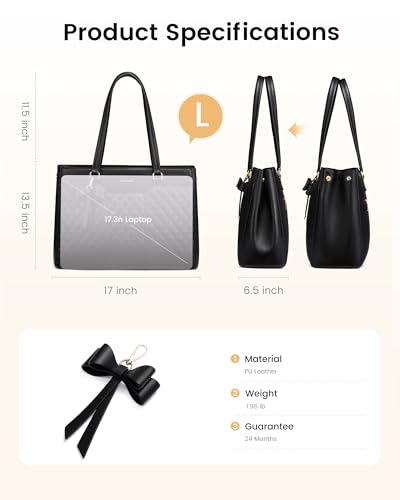 Bolso maletín para portátil de 17.3 pulgadas para mujer miniatura 4