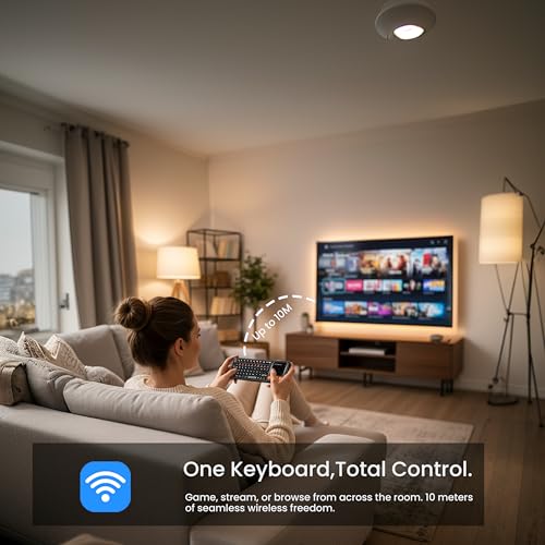 Mini teclado con panel táctil inalámbrico para controlar tu Smart TV desde el sofá 3