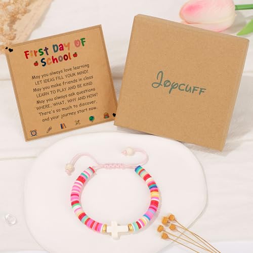 Image of Back to School Stuff First Day of School Gifts Bracelets for Mommy and Me Daughter Son First Day of 1 2 3 Grad Preschool Kindergarten High School Back to Scool Supplies
