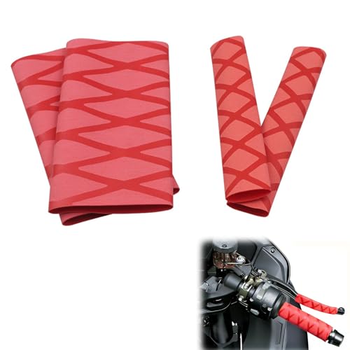 BIVYAX Cubiertas de Agarre de Motocicleta R1200Gs R1250Gs F850Gs F800Gs Cubierta Termocontraíble Universal para Puños Originales y Controles Calefactados, 2 Pares