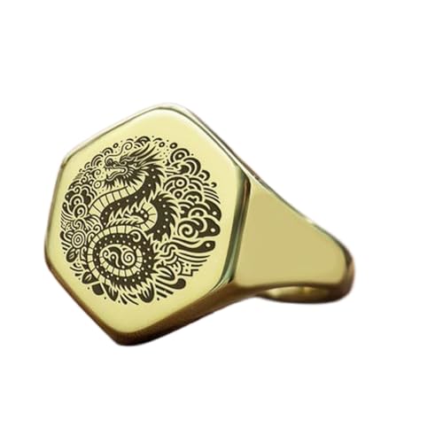 Bague dragon hexagonale le bijou cadeau idéal en argent 925 pour homme et femme
