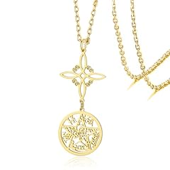 Witches Knot Necklace-Gold 2