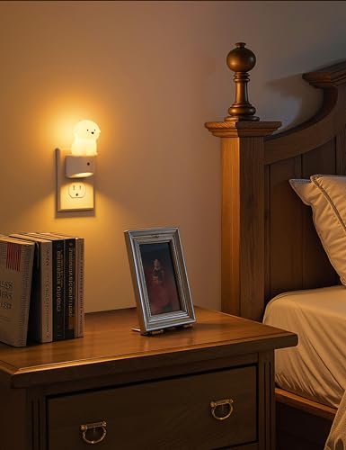 L LOHAS LED Night Light for Kids, 3D Dog Night Light Plug in - image 6