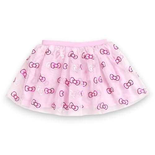 Image of Hello Kitty Girls 2-Piece T-Shirt and Skirt Set - Rose Pink Tulle 12