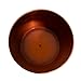 UltiTeque 28in Tall Copper Planters Set of 2,Galvanized Steel Tall Outdoor Planter for Indoor/porches- Copper Color(2planters,2inner pots with Holes,2trays)