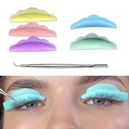 Separador De PestañAs De Acero Inoxidable, Cepillo Separador De PestañAs Con Espaciador De Silicona Para Extensiones De PestañAs Postizas, Apto Para El SalóN Y El Uso Privado Cover