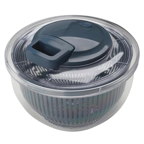 Produktfoto von Fackelmann #easyprepare Salatschleuder mit Seilzug und Stopp-Tase – Salad Spinner zum mühelosen Waschen, Trocknen &&hellip;