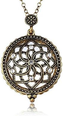 AKOAK 5X Portable Vintage Magnifying Glass Pendant Necklace for Library,Reading Fine Print,Zooming,Increase…