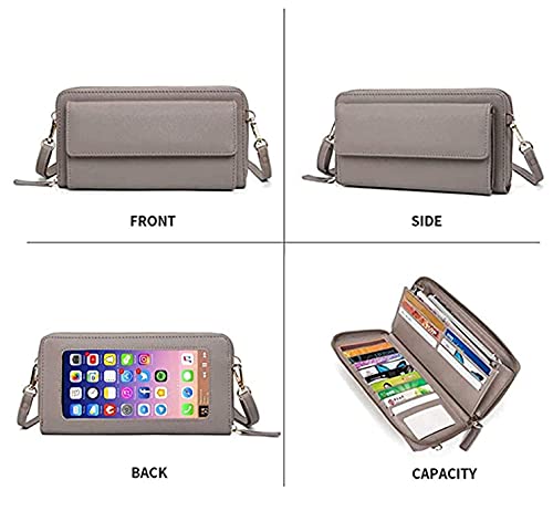 Touch Screen Phone Bag Small Crossbody Bag Shoulder Handbag, RFID Blocking Wallet for Women2