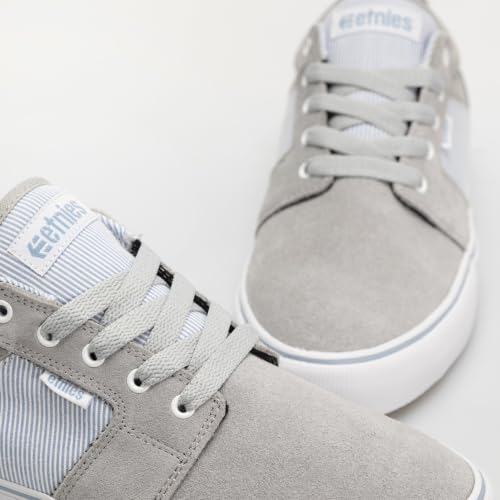 Image of Etnies Barge LS - Classic Skate Look, Slim Vulcanized Silhoutte, Hefty Armored Collar, Reinforced Vulc - Cement - 7