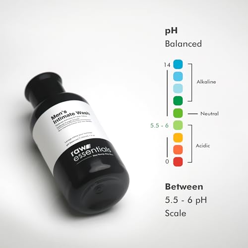 SDKWDH Raw Essentials Intimate Wash for Men 150 ml, Relieves Itchiness & Odour, Prevents Fungal Growth, Brightens Groin Area, pH Balanced, Sulphate Free, Paraben Free