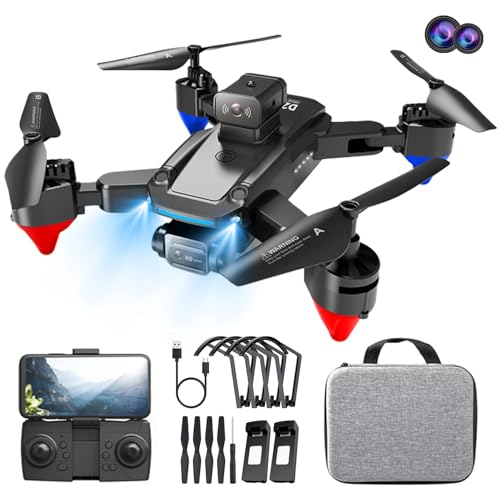 Mini Drone with Dual Camera for Adults, Remote Control and APP Control, FPV Foldable Drone with...