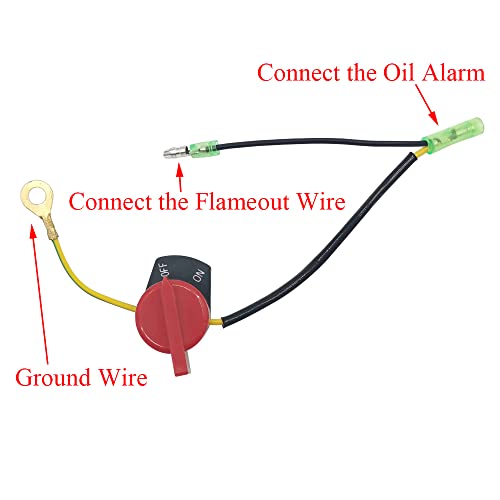 Image of WOTIAN 12pcs Engine On Off Stop Switch Compatible with Champion Predator Firman Honda and Clones GX160 GX200 GX240 GX270 GX340 GX390