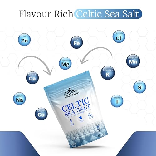 Celtic Sea Salt - 500g | 100% Natural Unrefined Mineral Rich Celtic Salt Crystals From France | Rich In Minerals & Trace Elements