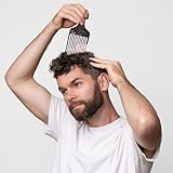 GABraden 2 Pcs Afro Pick Comb for Natural Curly Hair,Portable Styling Hair Pick for Travel,Anti-Static,Cute Afro Comb for Women Men and Girls(E8-Black) - Image 7