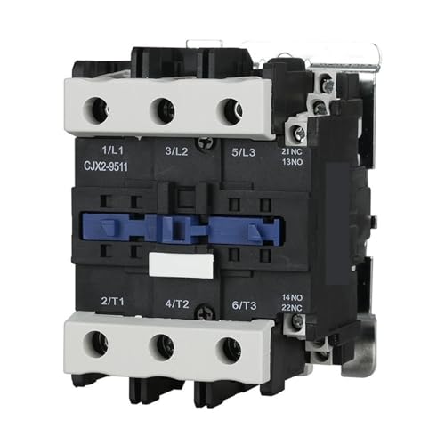 Contacteur triphasé 95A bobine 110V commande moteur rail DIN CJX2-9511