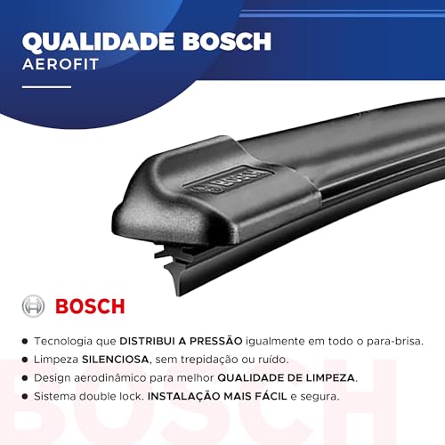 Palheta Limpador Parabrisa Bosch Aerofit Par de Palheta Limpadora Dianteiro Original Hyundai Creta 2