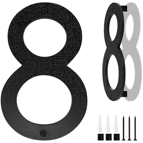 Large Floating House Number Plaque by Xingwenhao Cover