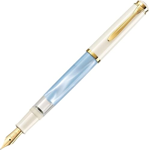 Pelikan Fountain Pen, EF Fine Point, Classic Pastel Blue, M200, Inhalation Type, Limited Edition