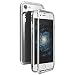 Clear iPhone 8 Case, LIGHTDESIRE Slim Bumper [Magnetic Adsorption Installation] iPhone 7 Case Tempered Screen Cover Front and Back Case Aluminum Metal for iPhone 8/7 (Silver)