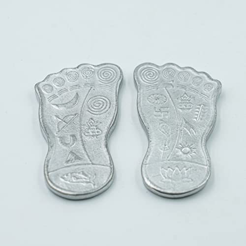 PANDIT NM SHRIMALI Mercury Parad Laxmi Charan Paduka - 100 gm | E...