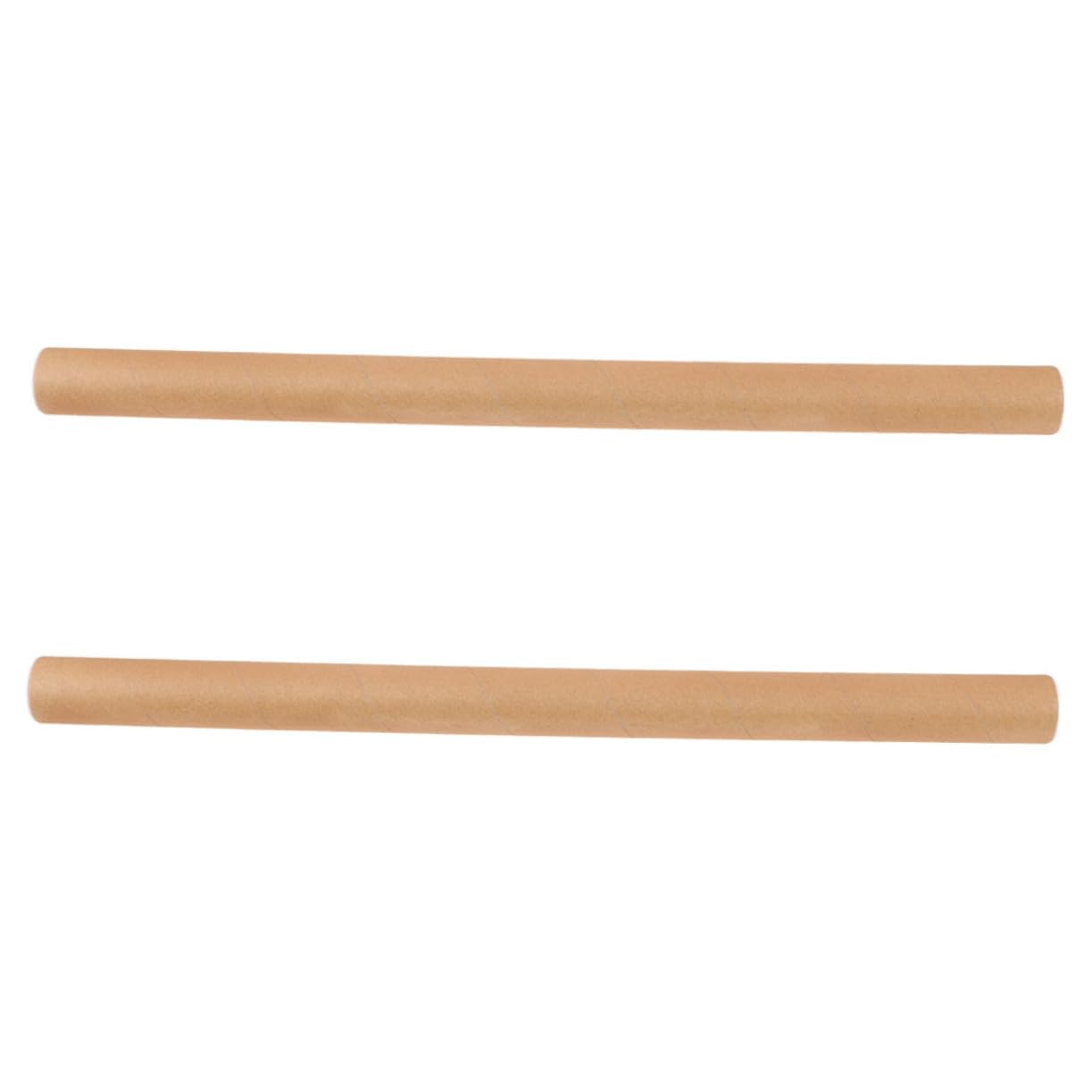 ERINGOGO Elegant Paper 2pcs Mailing Tubes 3cm Inner Diameter 2mm Thick Brown 50x1cm for Art Prints