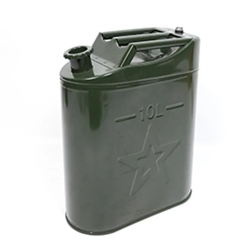 Kraftstoffkanister Verdickter, tragbarer Benzinkanister 5L/10L mit Eisendeckel, Kraftstofftank(10L)