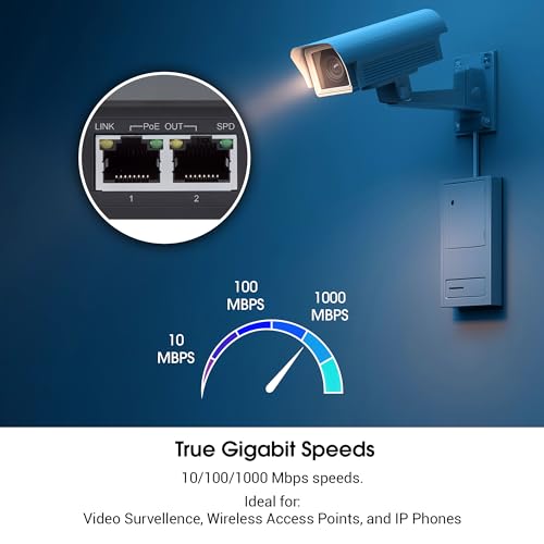 Image of Intellinet 2-Port Gigabit PoE++ Extender, 60W Budget, IEEE 802.3bt | Adds 328 ft. PoE reach; powers cameras, access points or VoIP phones via IEEE 802.3bt /at /af metal housing |561600