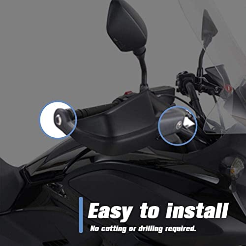 Lorababer Motorcycle Handguards Hand Shield Protector Hand Guard Protector Black For Honda Nc700X Nc750X Nc750S 2012 2013 2014 2015 2016 2017 2018 2019 2020 2021 2022 #TOP4