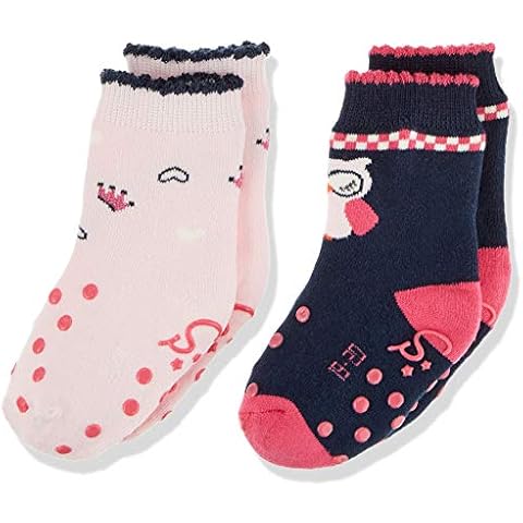 Sterntaler Baby Girls' Abs Crawling Socks, Navy Cover