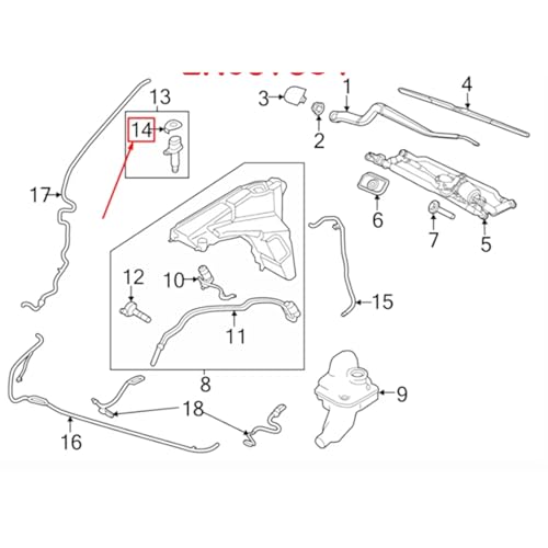 Bouchon lave glace LR037584 pour partir en voyage en Range Rover - 4