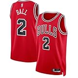 Outerstuff Lonzo Ball Chicago Bulls NBA Red #2 Kids Youth 8-20 Team Color Home Swingman Player Jersey - Small 8